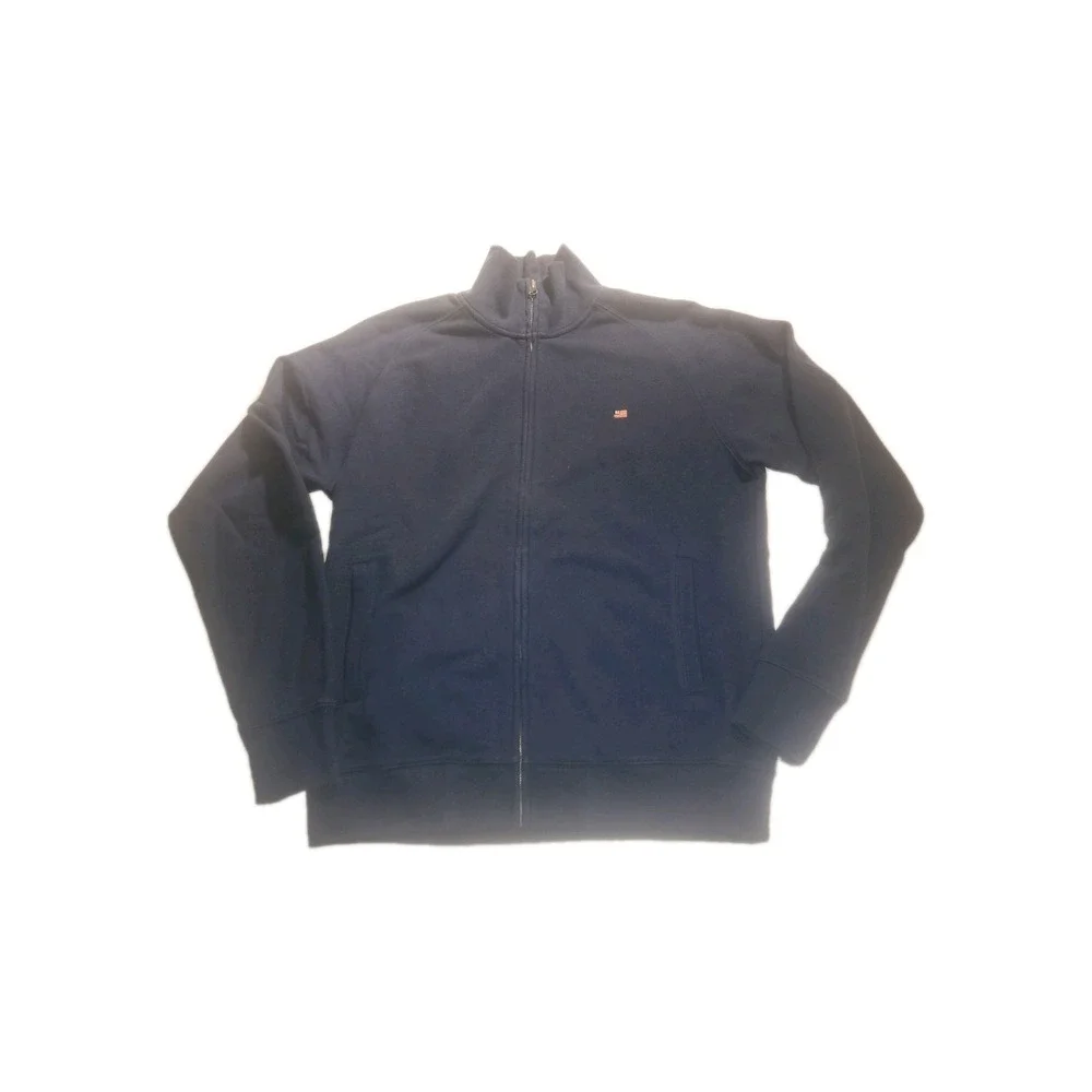 Ralph Lauren Men's Polo Shirt Full Zip, Cotton, Long Sleeve, medium preppy